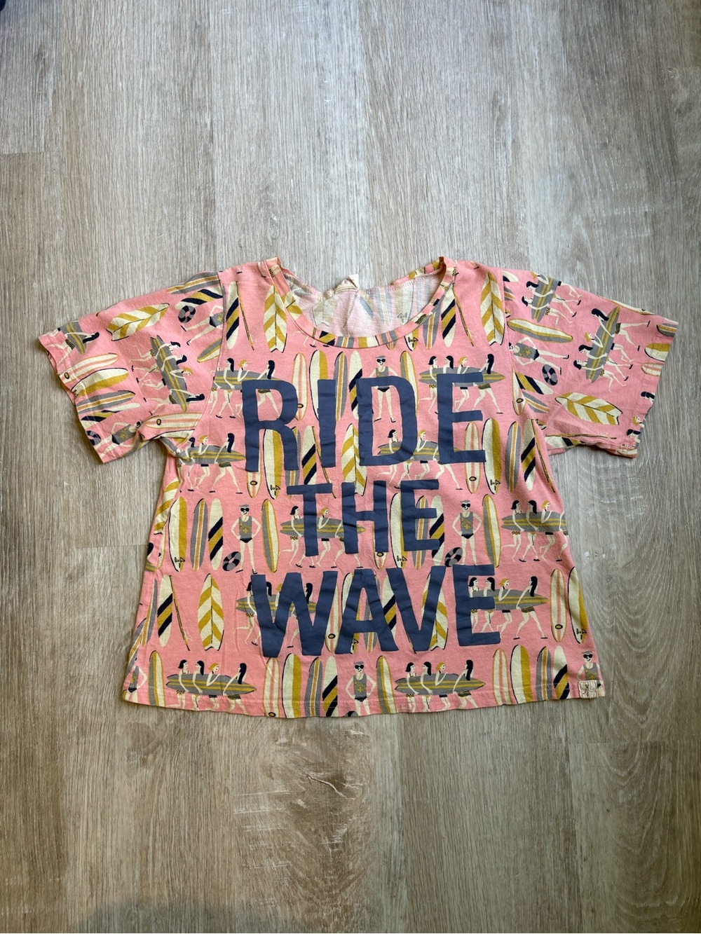 munki munki Pink Surfer Print Tee